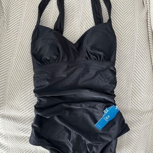 CUPSHE Cabana Heartbreaker Tummy Control Swimsuit